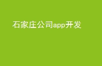 石家庄公司app开发